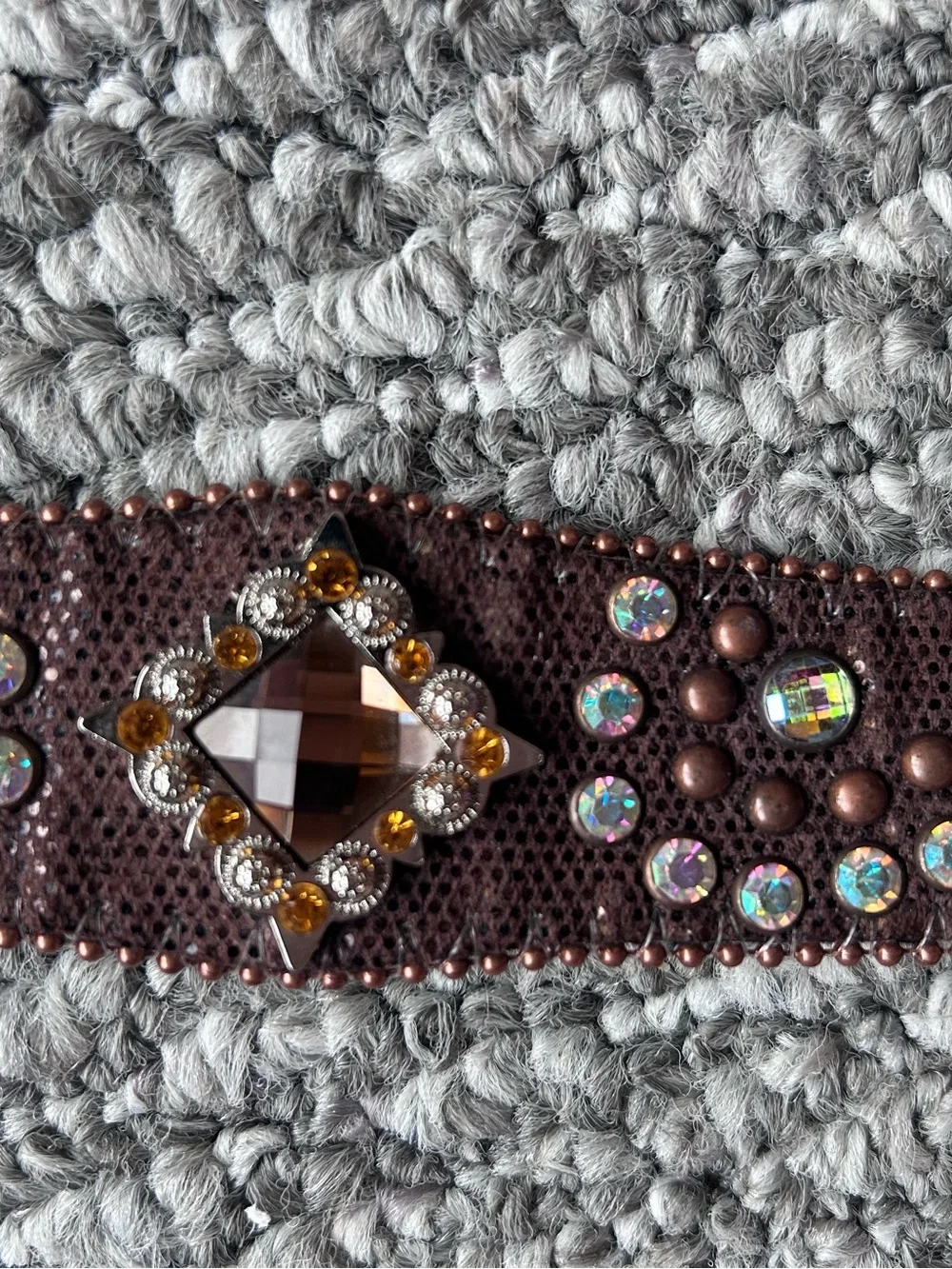 Embellished Brown Women’s Fashion Belt